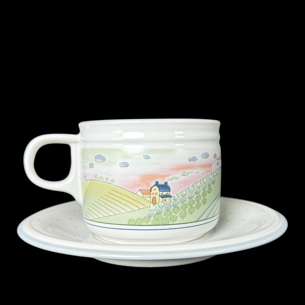 Studio Nova Homecoming Cup‎ and Saucer 8oz 1998 Cottagecore